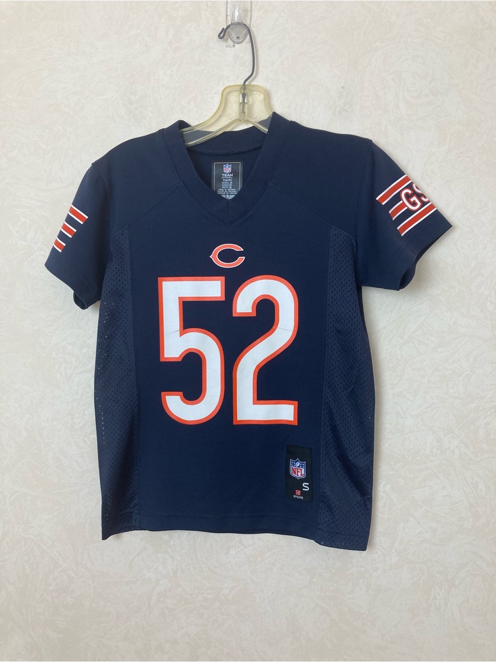 Chicago Bears Kids Navy #52 Mack Football Jersey Youth Size S